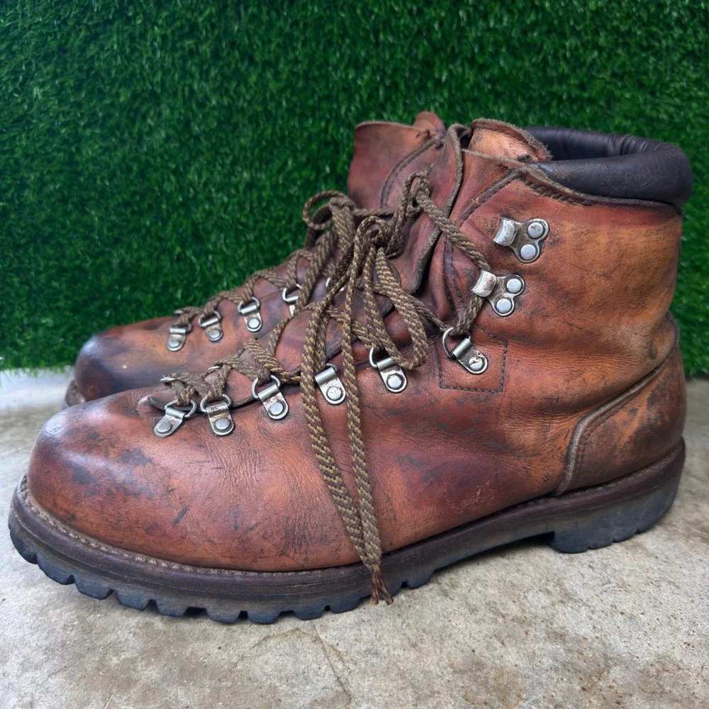Red Wing Irish Setter Boots Hiking Made in USA Vintage 70s Mens 13 D